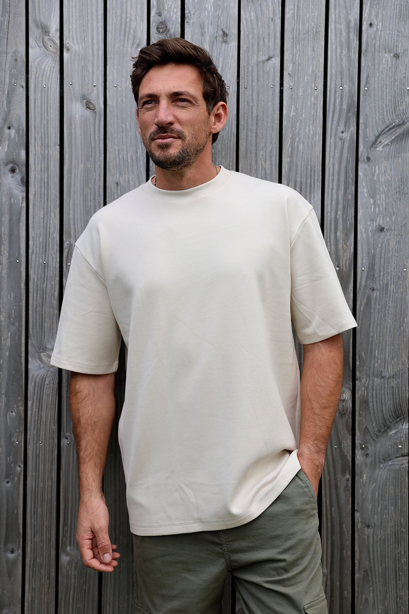 EOLO T-SHIRT MEN MOONBEAM