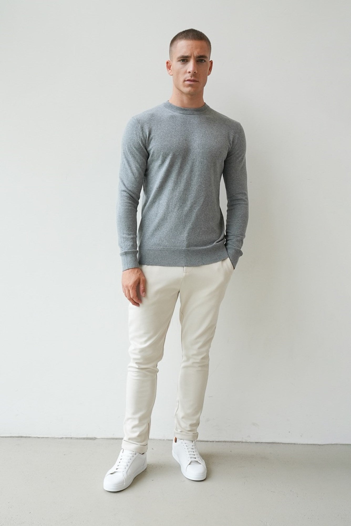 153 - Light Grey Melange
