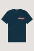 Tshirt Embro Leaf majolica-blue