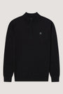 Knitted Badge Half Zip rk-navy