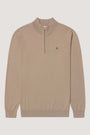 Knitted Badge Half Zip on-rock