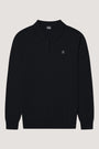 Knitted Badge Polo Zip rk-navy