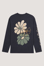 Long Sleeve 3 Flowers rk-navy
