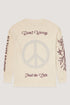 Long Sleeve Washed Peace summer-sand