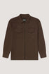 Shirt Luxury Zip chocolate-brown